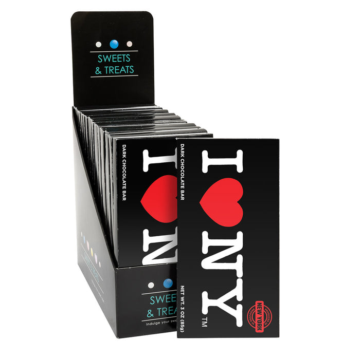 AMUSEMINTS I Love NY Dark Chocolate Candy Bar - 20 Count