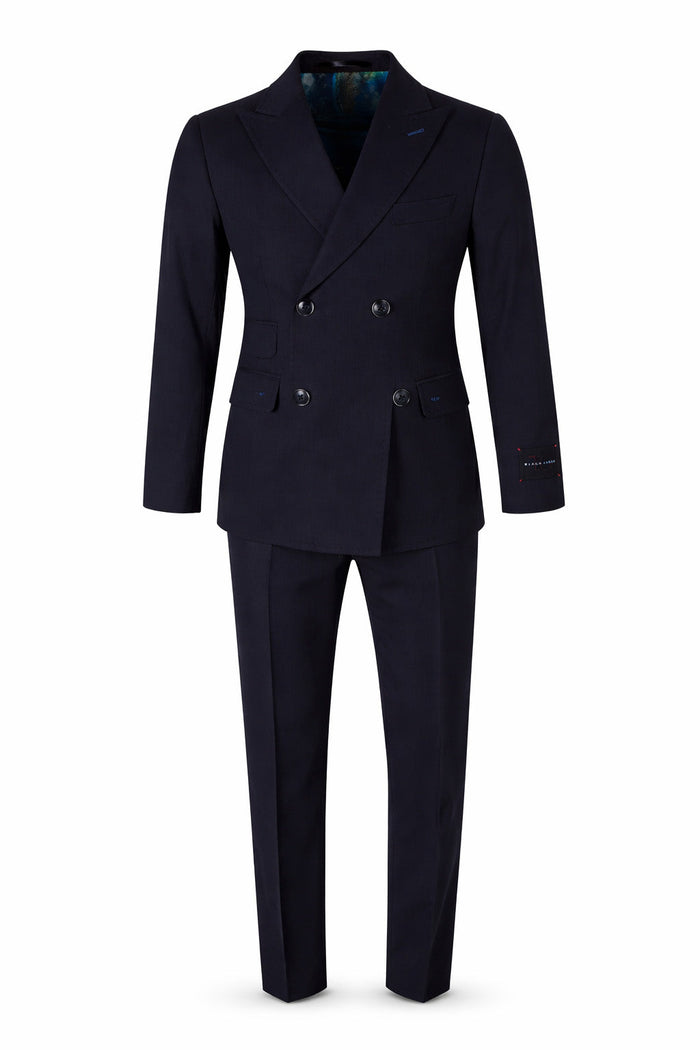 Boy's Black Label Double Breasted Suit - Navy