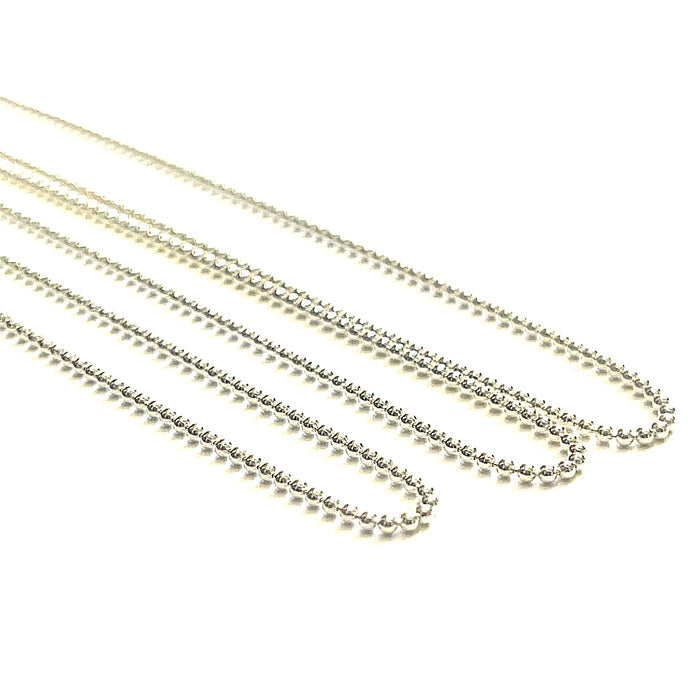 Sterling Silver, Ball chain 18''