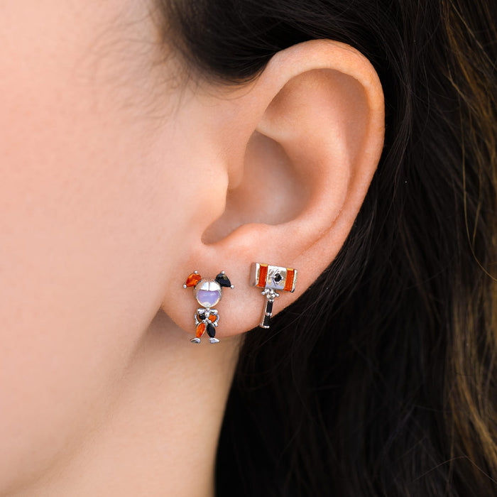 DC The Joker and Harley Quinn Stud Set
