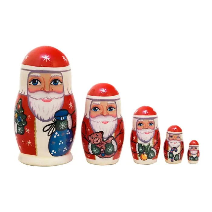 Father Frost Nesting Doll 5Pc 4"