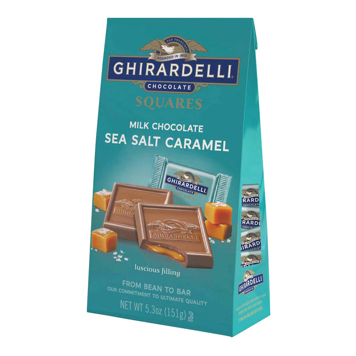 Ghirardelli Sea Salt Caramel Milk Chocolate Squares - 6 Count