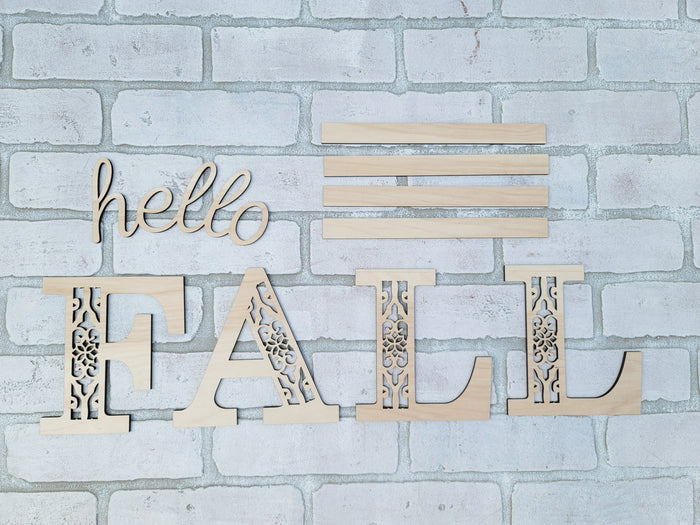 Hello Fall Porch Leaner- wholesale