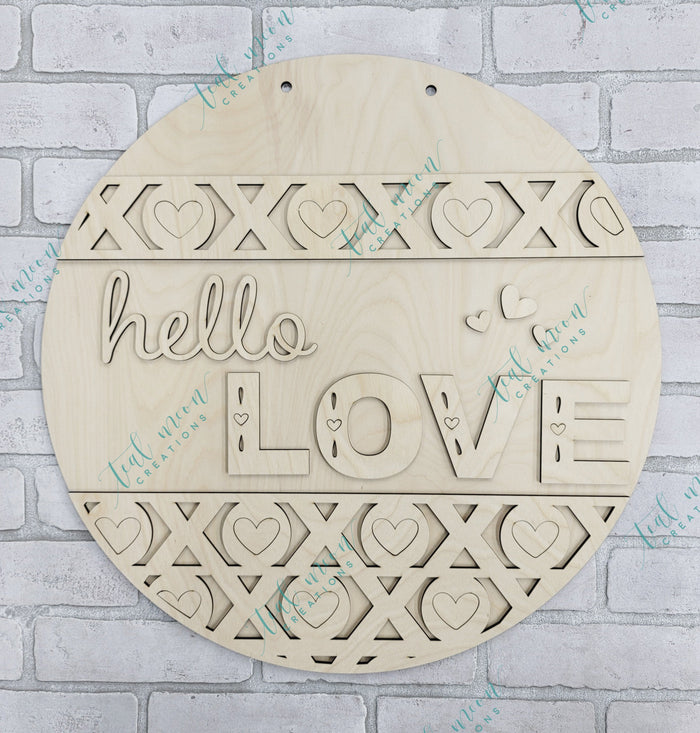Hello Love Door Hanger- wholesale