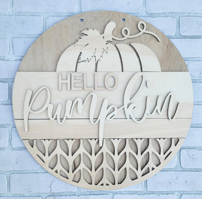Hello Pumpkin Door Hanger- wholesale