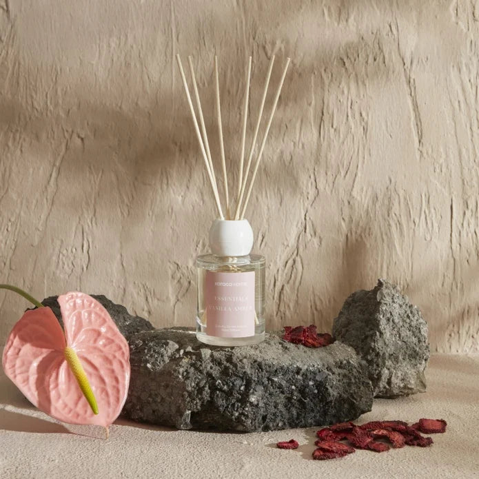Karaca Home Essentials Parfum d'intérieur Vanille Ambre avec bâtonnets 100 ml