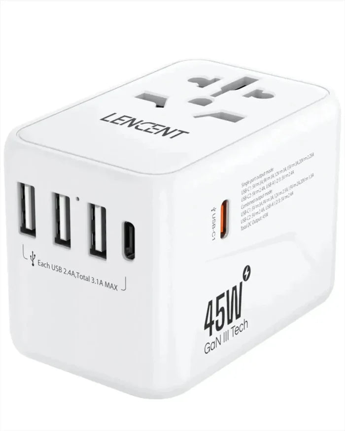 Universal Plug / White 45W 2U3C