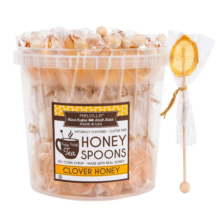 Melville Lollipops Clover Honey Spoons - 50 Count
