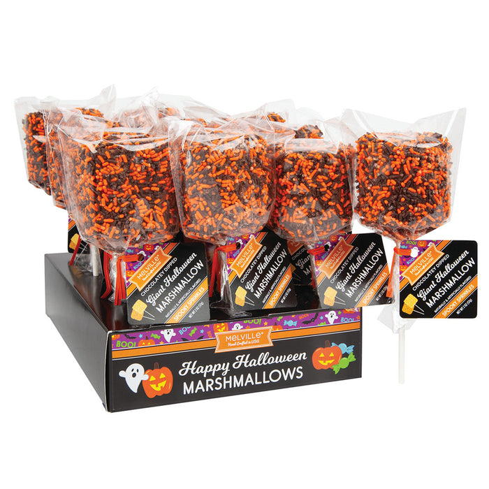 Melville Lollipops Giant Halloween Marshmallow Lollipop - 12 Count