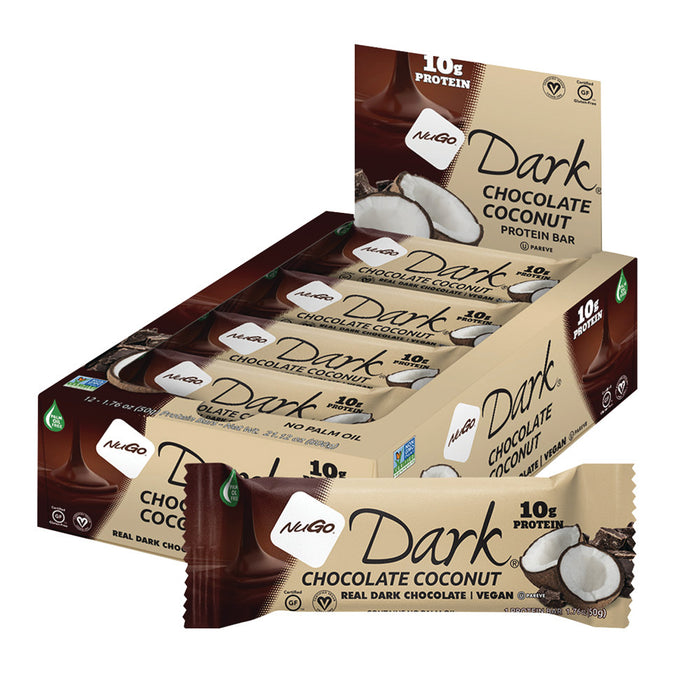 Nugo Coconut Protein Bar Dark Chocolate 1.76oz - 12ct