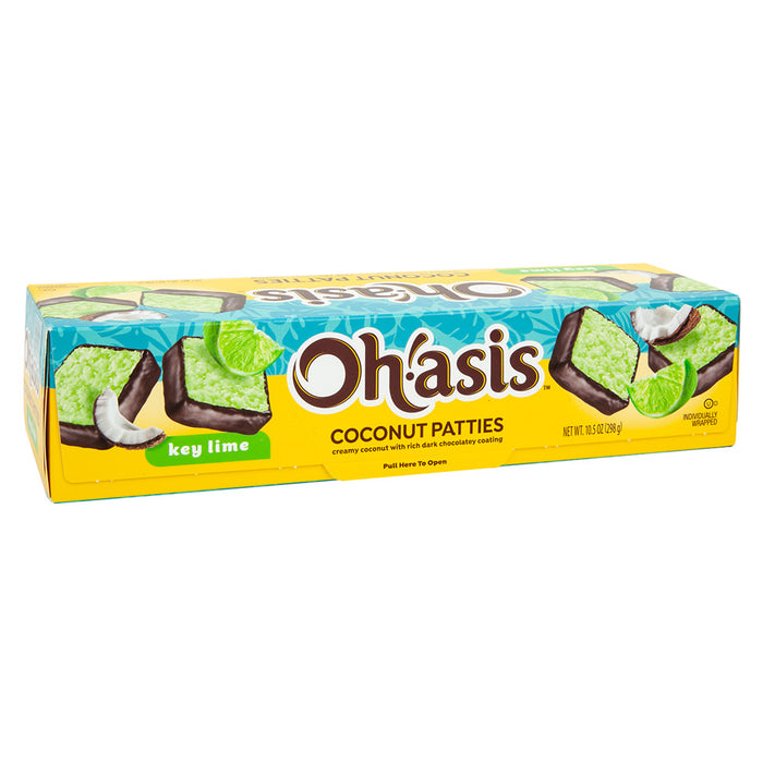 OHASIS Key Lime Coconut Patties Candy - 12 Count