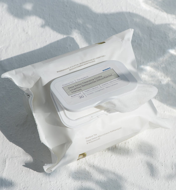 Olympus Tea Deep Detox Cleansing Cloths Skincare Korres