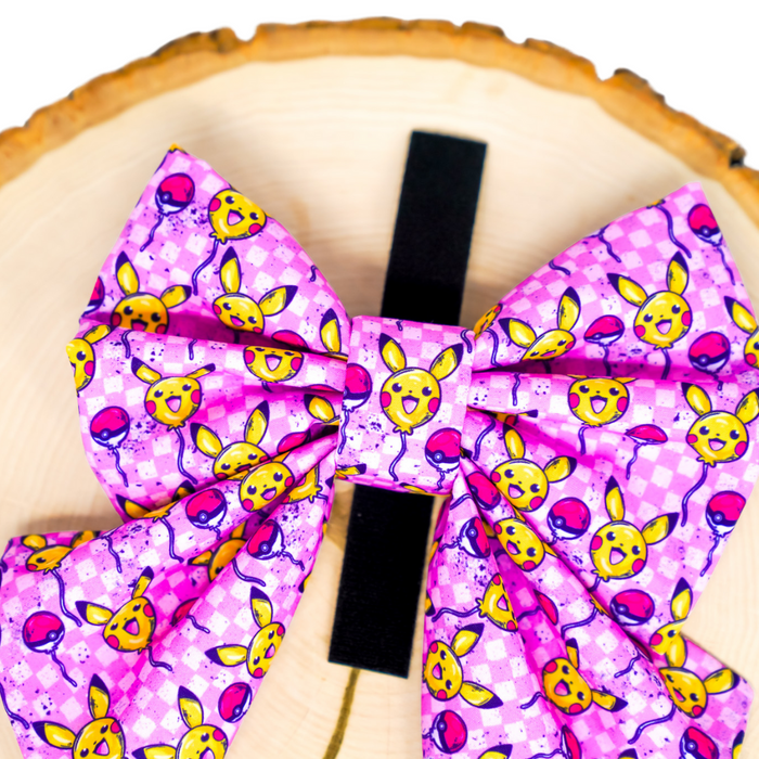 Pika Balloons (Pink) - Bow