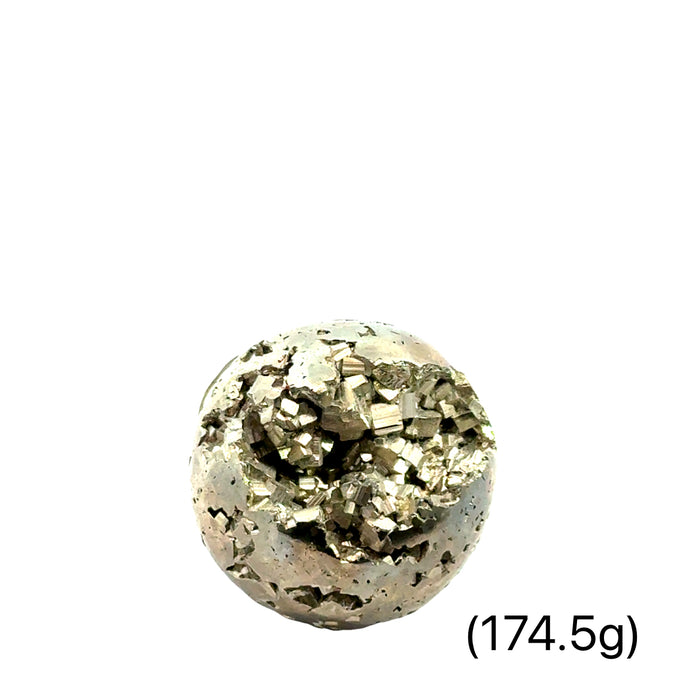 One (174.5g) Pyrite Gemstone Sphere