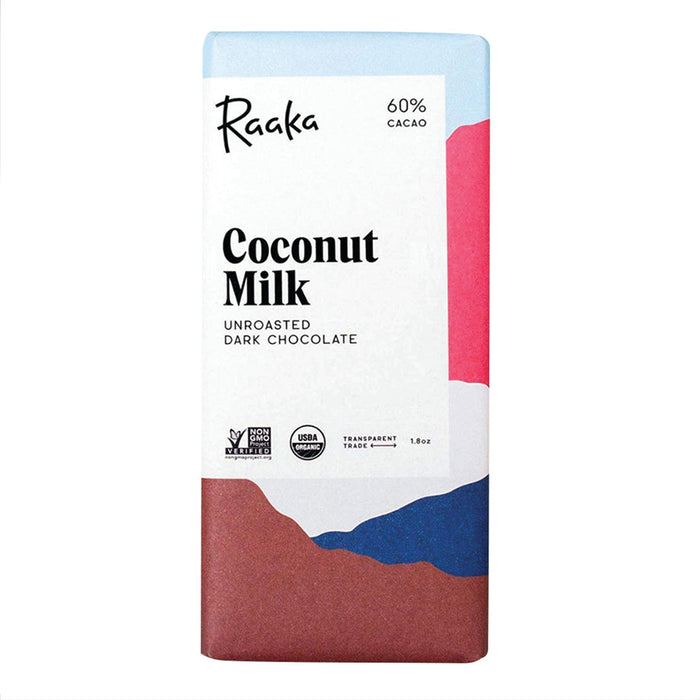 Raaka 60% Dark Chocolate Coconut Milk Candy Bar - 1.8 OZ