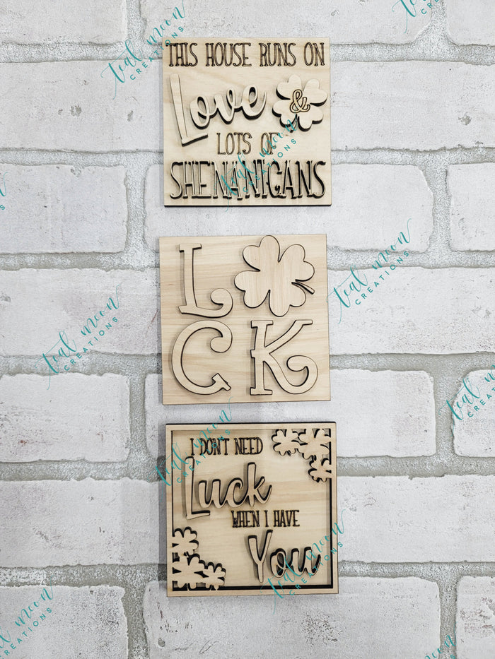 Runs on Love & Shenanigans- Set of 3- wholesale