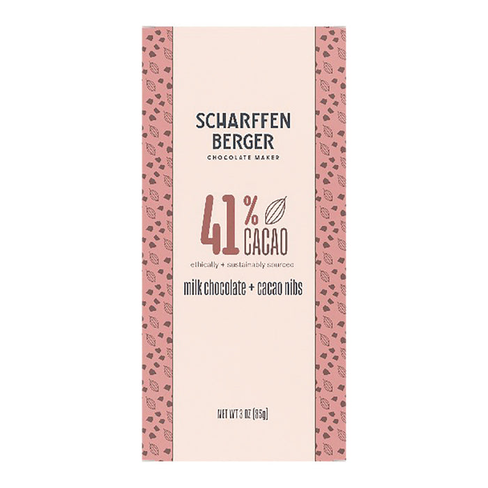 Scharffen Berger 41% Milk Chocolate Cacao Nibs Candy - 12 Count
