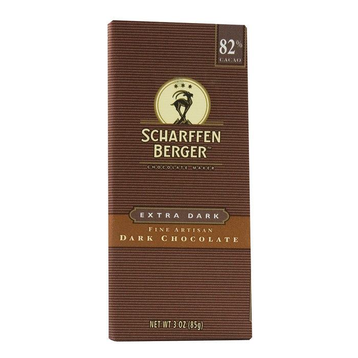 Scharffen Berger Extra Dark 82% Chocolate Bar Candy - 12 Count
