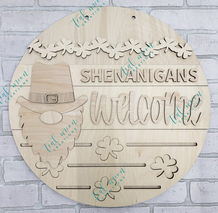 Shenanigans Welcome Door Hanger
