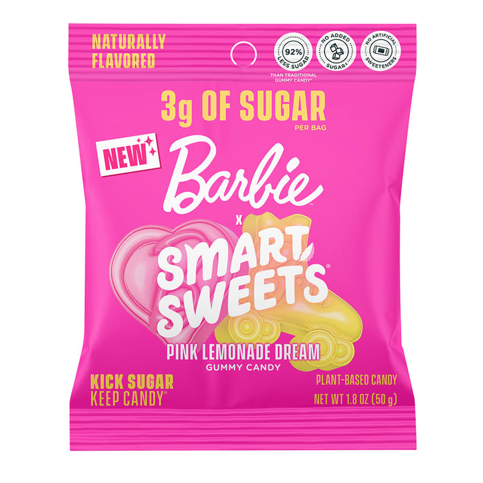 SmartSweets Barbie Pink Lemonade Dream Gummy Candy - 14 Count