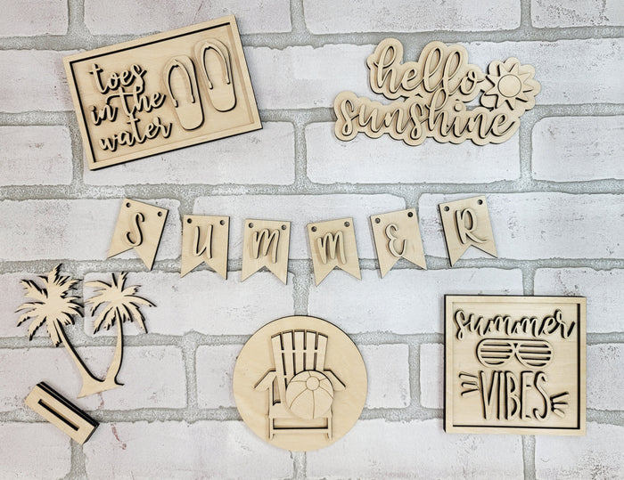 Summer Vibes Tiered Tray Set