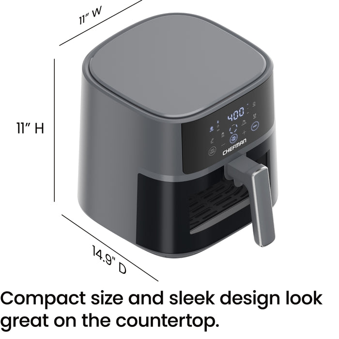 TurboFry® Touch 6 Qt Easy-View Air Fryer