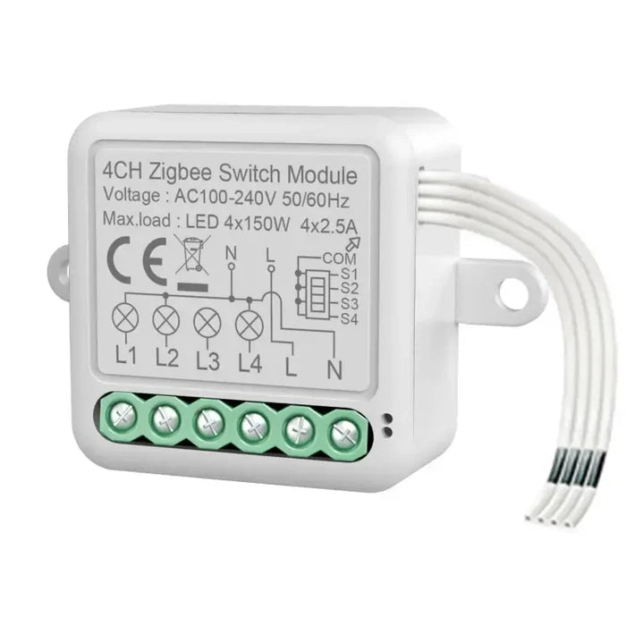 WHITE / 4 Gang-Zigbee