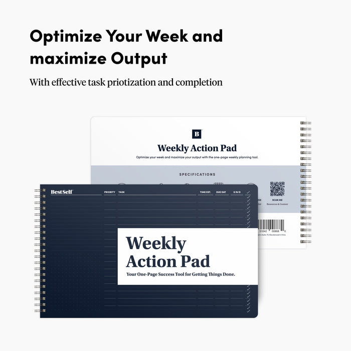 Weekly Action Pad Notebooks & Notepads Personal Growth