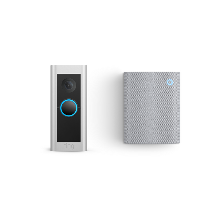 Satin Nickel:Wired Video Doorbell Pro + Chime (3rd Gen)