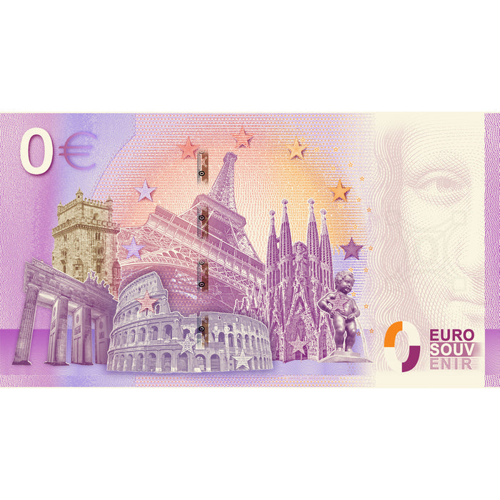 0 Euro Souvenir Note Pope Pius XII