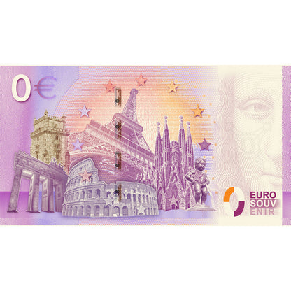 0 Euro Souvenir Note Pope Pius XII