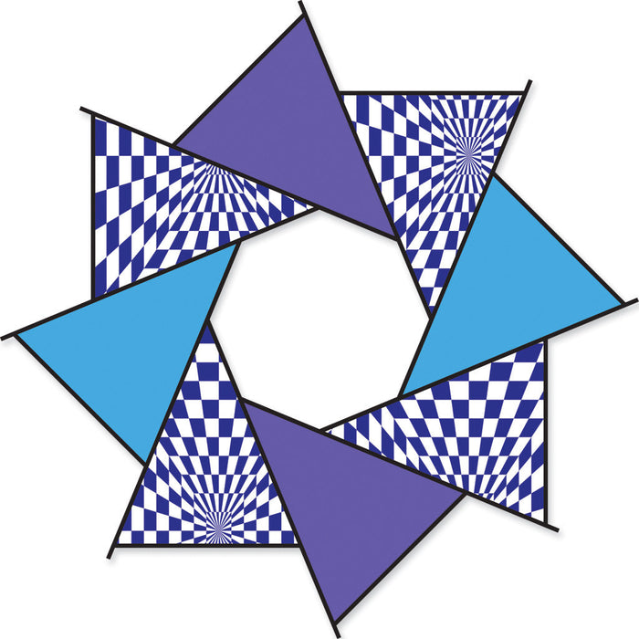 20 in. F-Stop Spinner for Kites and Line - Cool Op-Art