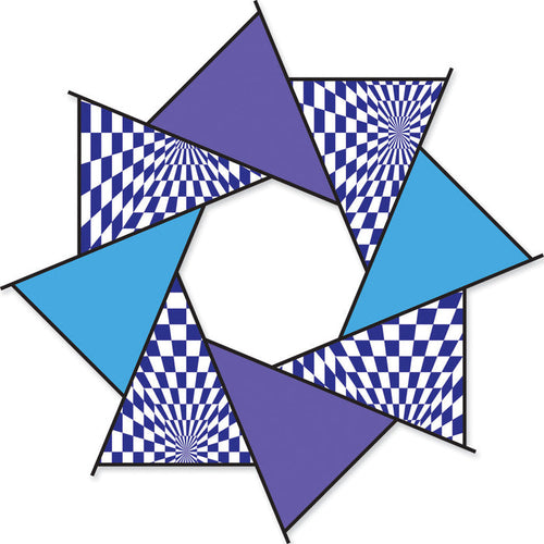 20 in. F-Stop Spinner for Kites and Line - Cool Op-Art