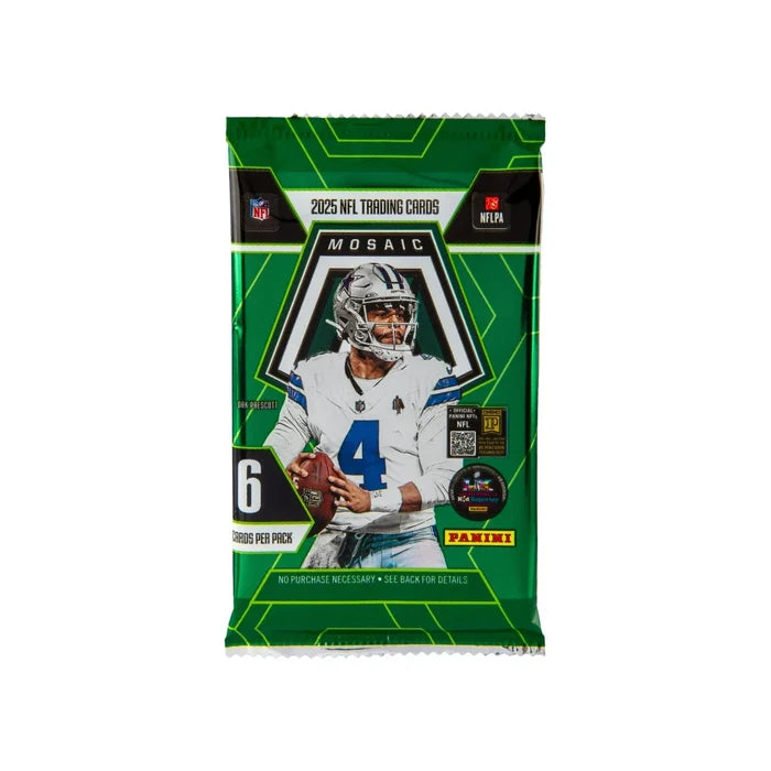 2025 Panini NFL Mosaic Blaster 6 Card Pack Individual