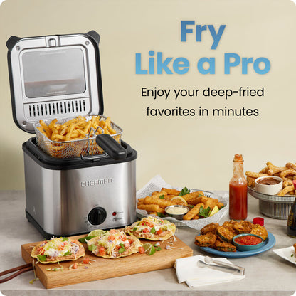 2.5 Quart Stainless Steel Deep Fryer