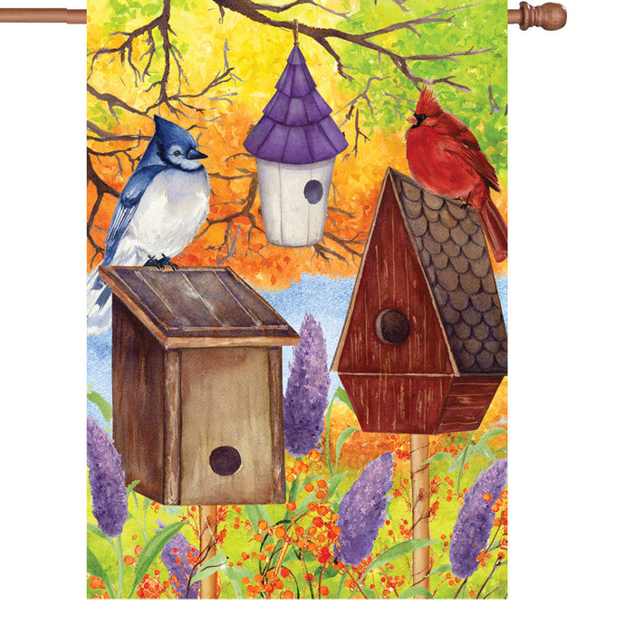 28 in. Flag - Fall Bird Gathering