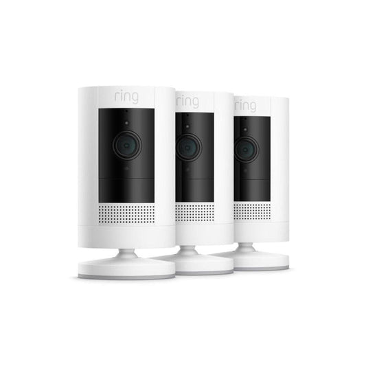 White:3-Pack Outdoor Security Camera | Stick Up Cam Battery