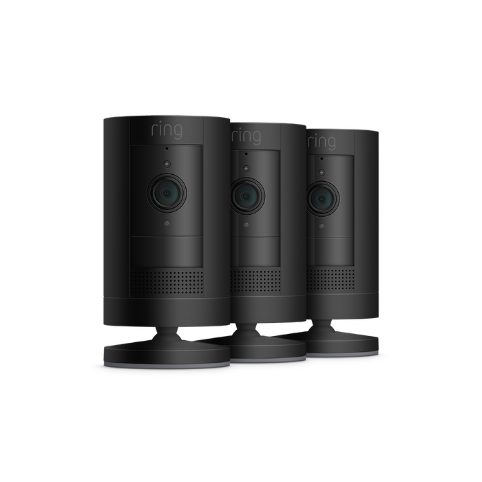 Black:3-Pack Outdoor Security Camera | Stick Up Cam Battery