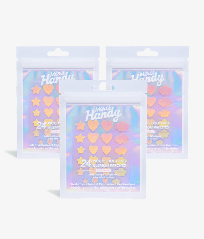 3 x 24 Patchs Boutons holo