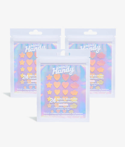 3 x 24 Patchs Boutons holo