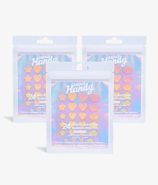 3 x 24 Patchs Boutons holo
