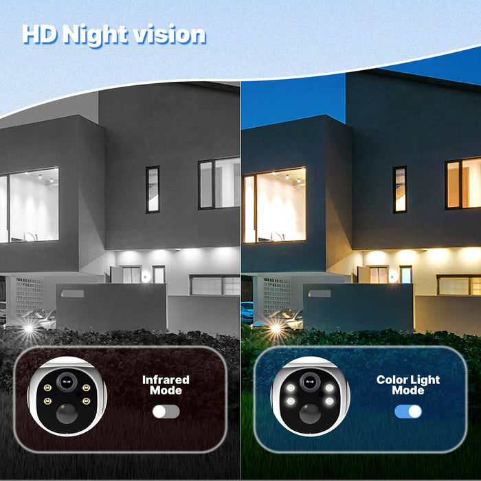 4G Solar Outdoor Security Camera with 360-Day Unlimited VSIM Data,Remote Monitoring,360°PTZ,No SIM Required(US Version)