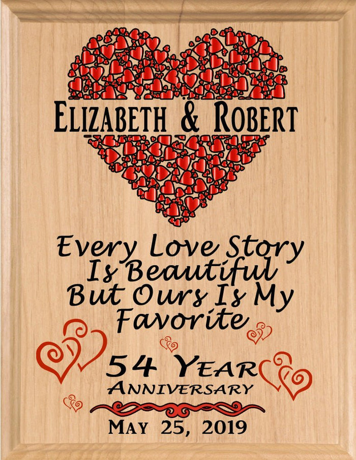 54 Year Anniversary Gift