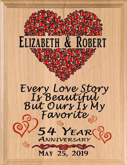 54 Year Anniversary Gift