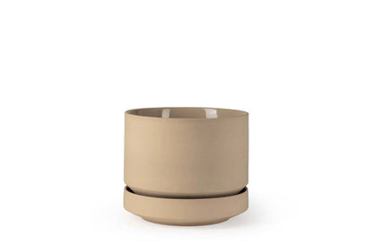 6" Round Two Planter - Oatmeal