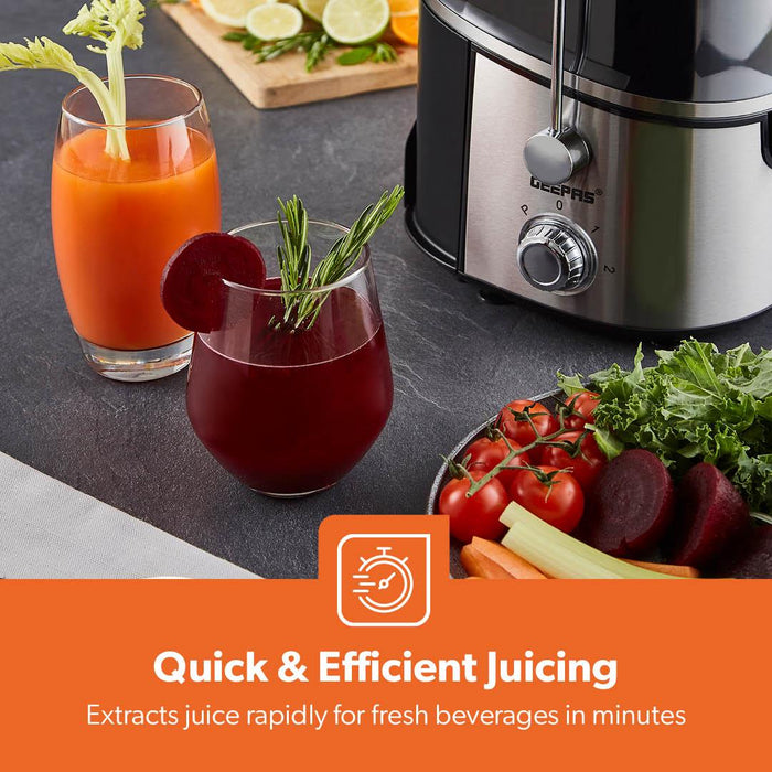 600W Electric Juicer Machine Centrifugal Fruit & Vegetable Juice Extractor