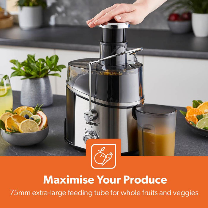 600W Electric Juicer Machine Centrifugal Fruit & Vegetable Juice Extractor