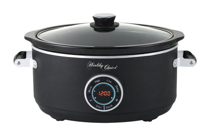 6.5L Digital Slow Cooker w/ Ceramic Pot, 300W, LED, 3 Programs-#product_category#-Home Living Store