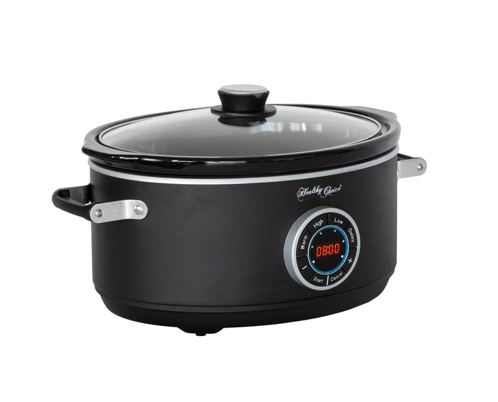6.5L Digital Slow Cooker w/ Ceramic Pot, 300W, LED, 3 Programs-#product_category#-Home Living Store