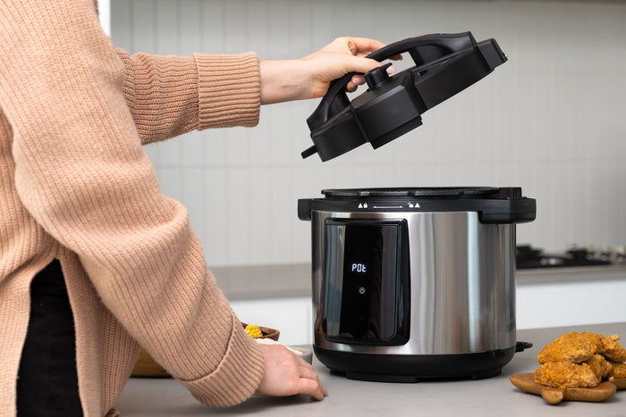 6L Air Fryer + Pressure Cooker (Silver) Kitchen Appliance-#product_category#-Home Living Store